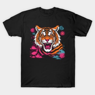 Asian Horror Tiger Art T-Shirt